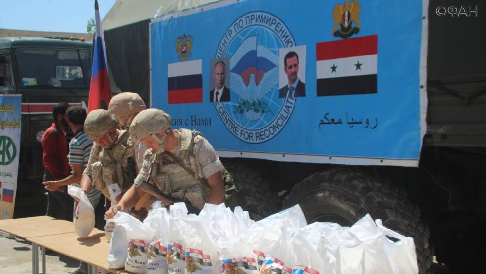 Военная полиция РФ доставила гумпомощь и медикаменты жителям Дамаска