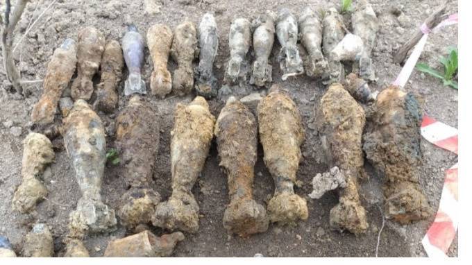 В Калининском районе нашли 24 снаряда времен войны