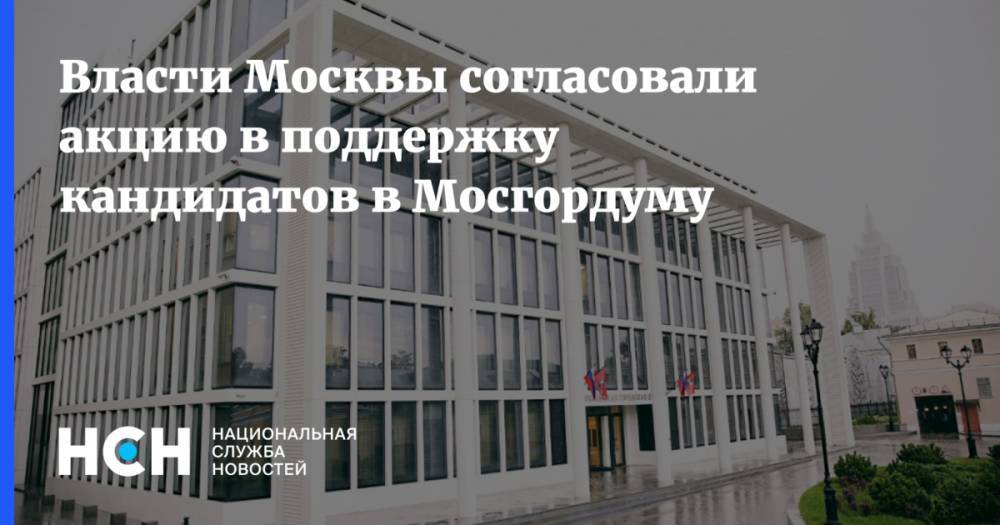 Власти Москвы согласовали акцию в поддержку кандидатов в Мосгордуму