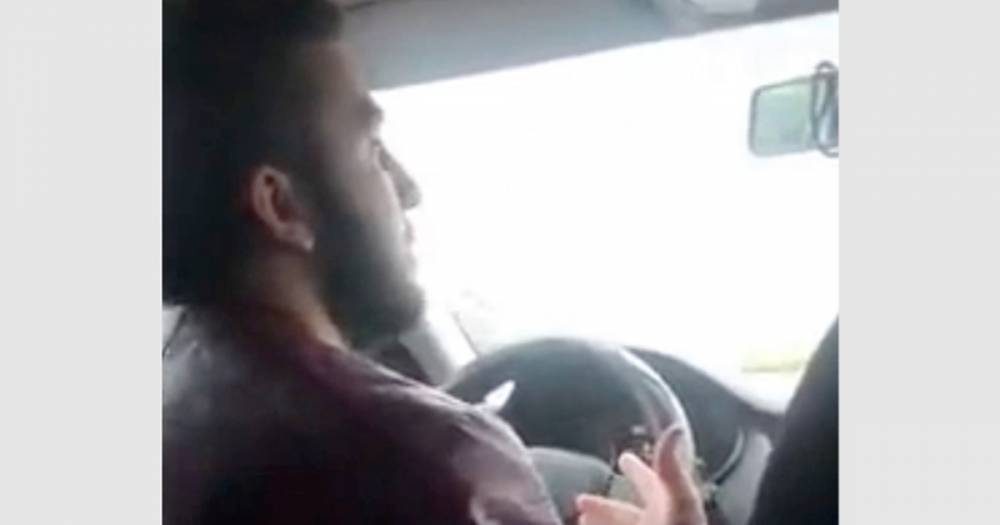 Московский таксист перенервничал и попал на видео