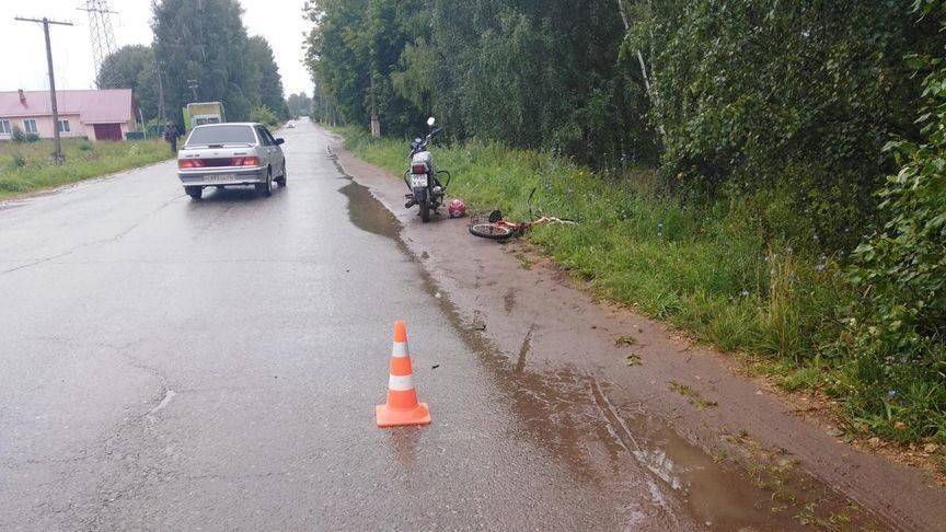 В Оричах 16-летний мотоциклист сбил 6-летнего велосипедиста