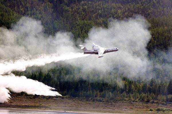 В Красноярском крае начали тушить с воздуха лесные пожары