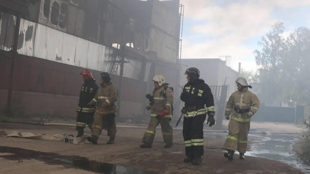 Рязанский телеканал показал видео о тушении пожара на Комбайновом заводе – РИА «7 новостей»