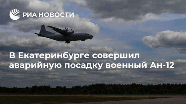 В Екатеринбурге совершил аварийную посадку военный Ан-12