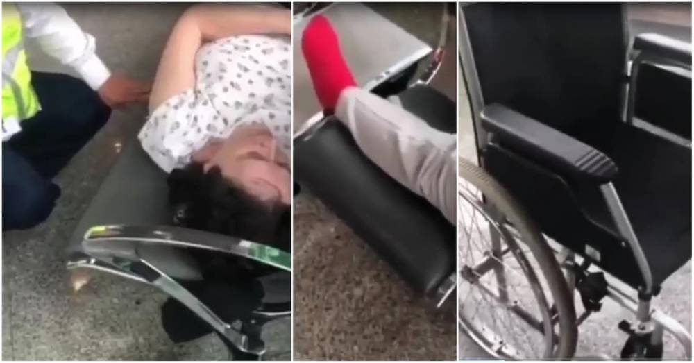 "Мест в медпункте нет": инвалида без ноги довели до слез в аэропорту Нур-Султана (видео)