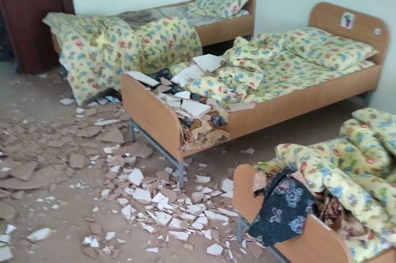 В Юргамышском детском саду на ребенка обрушилась штукатурка