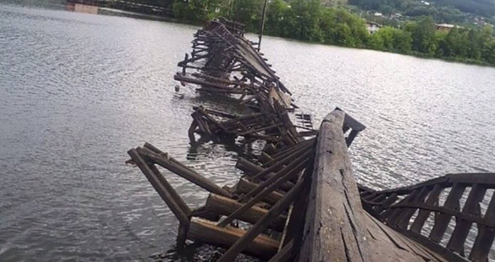В Башкирии обрушился мост из фильма "Вечный зов"