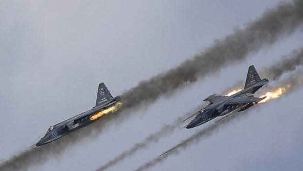 Российские и сирийские истребители-бомбардировщики уничтожили около пятидесяти боевиков на юге Идлиба