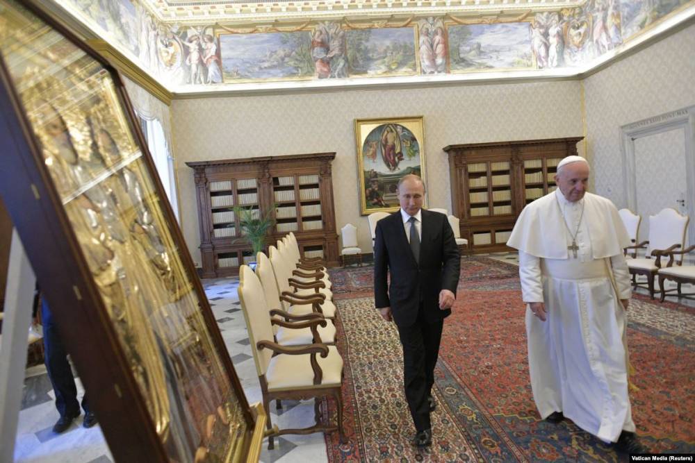 Владимир Путин встретился Папой Римским Франциском