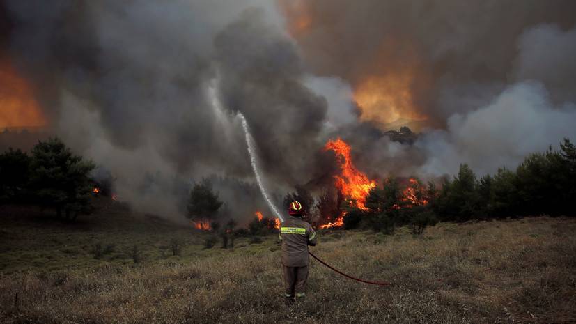 В Греции на острове Эвбея из-за пожара эвакуировали четыре посёлка — РТ на русском