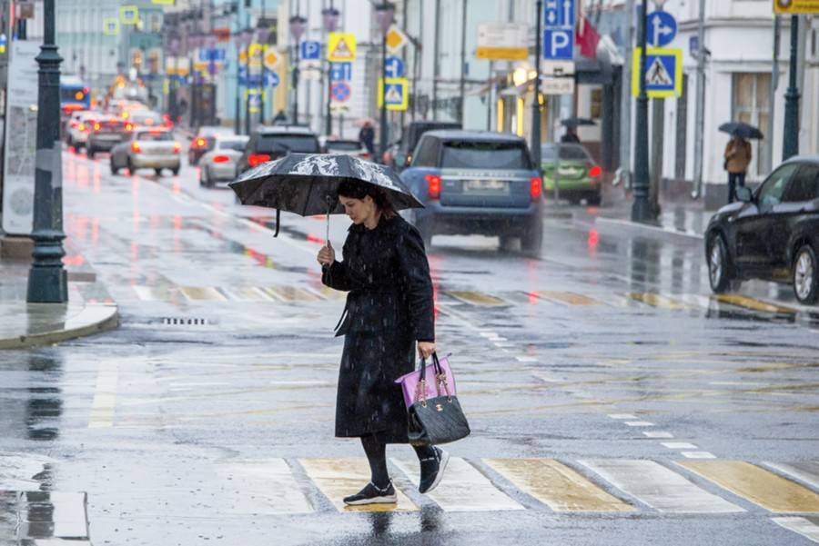 Сильные дожди и прохладная погода ожидают Москву в выходные