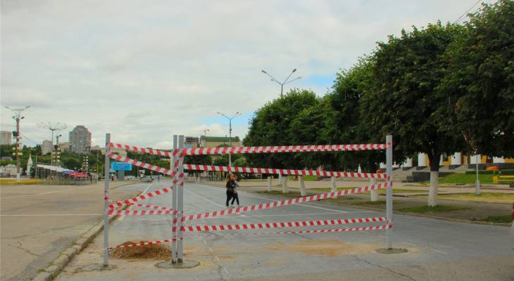 В Чебоксарах Красная площадь закрывается на ремонт