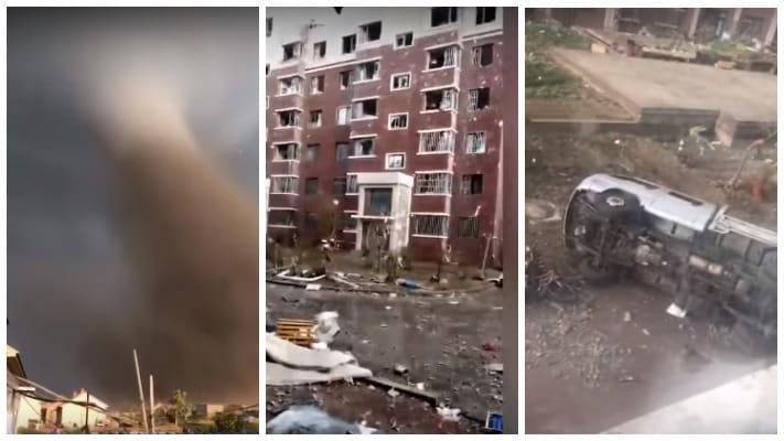 6 человек погибли, около 200 ранены: гигантский смерч обрушился город в Китае (видео)