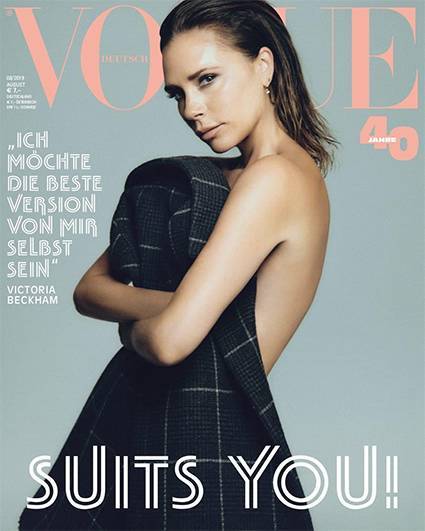 Полуобнаженная Виктория Бекхэм снялась для немецкого Vogue