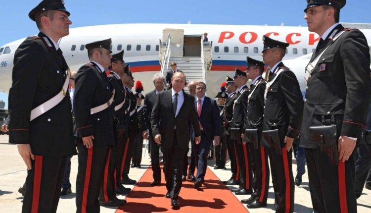 Путин прибыл с официальным визитом в Италию