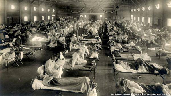 В 1918-1919 годах пандемия испанского гриппа унесла 20-100 миллионов жизней