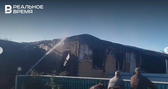 В Башкирии сгорел жилой дом