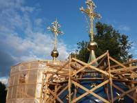 На купола тверского Спасо-Преображенского собора установили кресты - ТИА