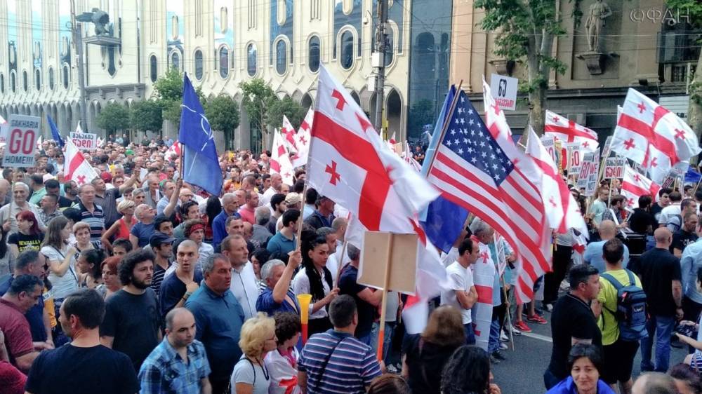 Русофобы-грантоеды в Тбилиси провели марш и готовы сменить тактику