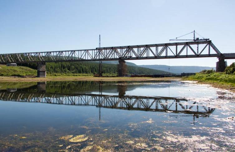РЖД открыли новый железнодорожный путь через реку Лена