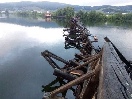 В Башкирии рухнул легендарный мост из фильма «Вечный зов»