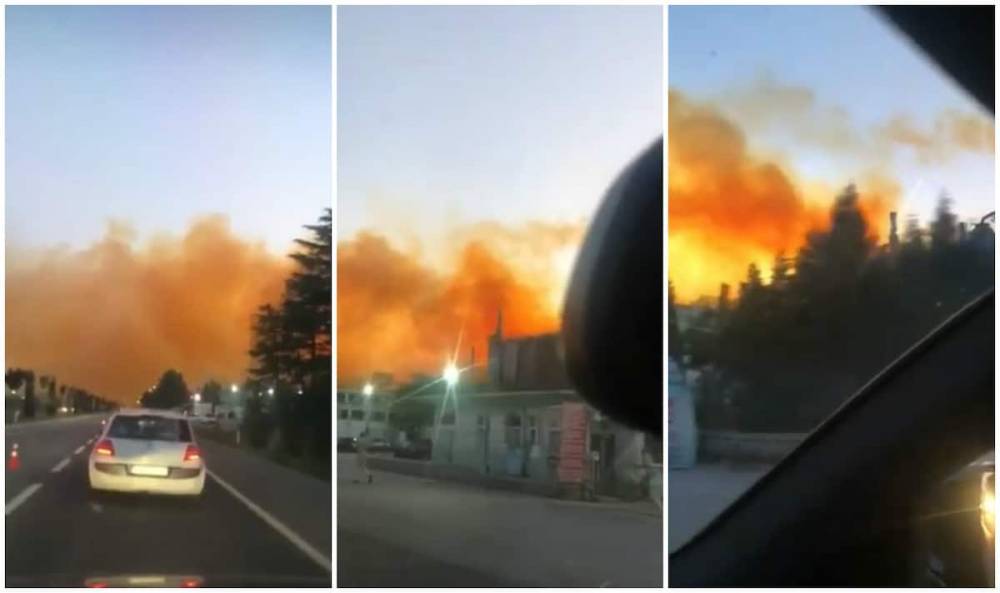 Оранжевое небо: взрыв на азотном заводе прогремел в Турции