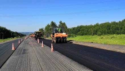 На&nbsp;35% выполнены ремонтные работы на&nbsp;федеральной трассе M-7 в&nbsp;Лысковском районе