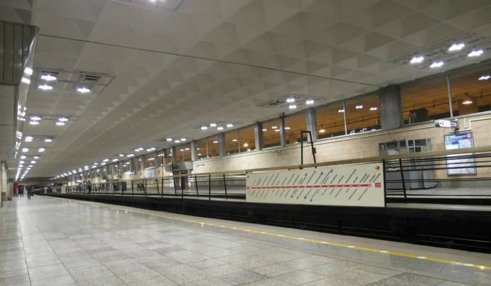 Станцию метро «Девяткино» подтопило дождями