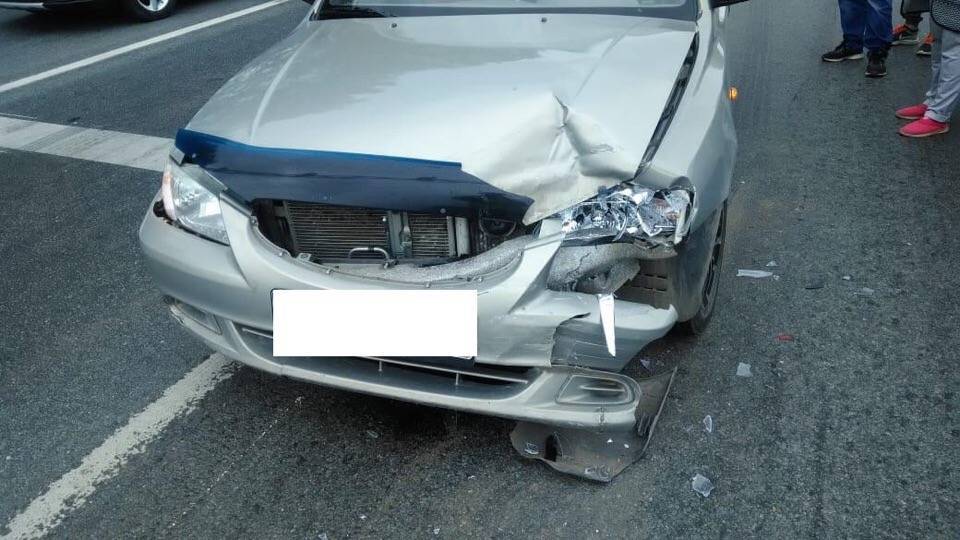 В Уфе столкнулись Hyundai Accent и Skoda Octavia: пострадала 8-летняя девочка