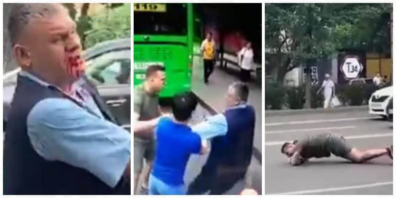 Мужчина на самокате напал на водителя автобуса и попал под джип в Алматы (видео)