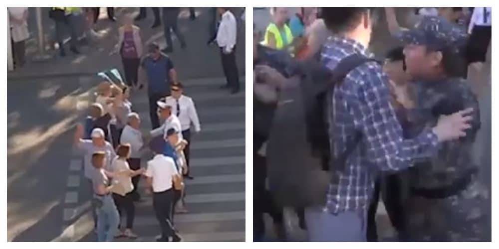 Видео с провокациями во время попыток проведения митингов 6 июля показало МВД