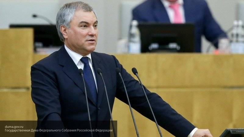 Володин подтвердил намерение ГД разработать санкции против Грузии