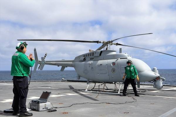 ВМС США получили новый палубный вертолет-беспилотник MQ-8 Fire Scout — Новости политики, Новости США — EADaily