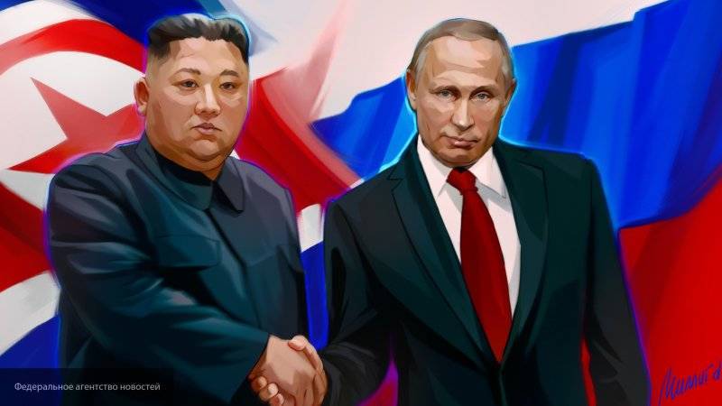 КНДР выпустила марки, посвященные встрече Путина и Ким Чен Ына