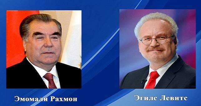 Эмомали Рахмон поздравил Эгилса Левитса с вступлением на должность президента Латвии