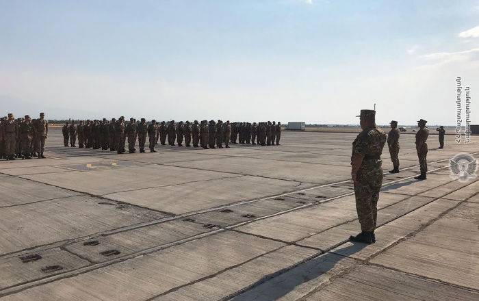 Новый миротворческий контингент из Армении отправился в Афганистан