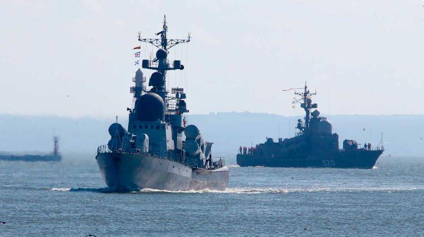 Боевые корабли РФ начали крупнейшие учения в Балтийском море