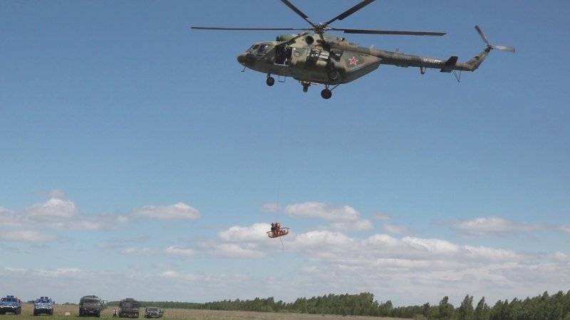 Вертолеты Ми-8 ЦВО переброшены к местам очагов пожара в Красноярском крае