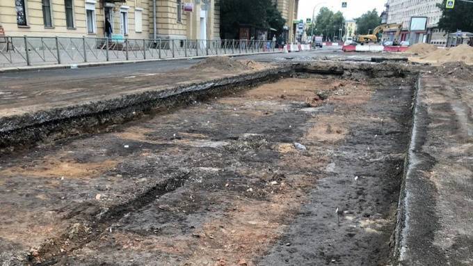 На Среднеохтинском проспекте нашли фундаменты зданий 17-го века