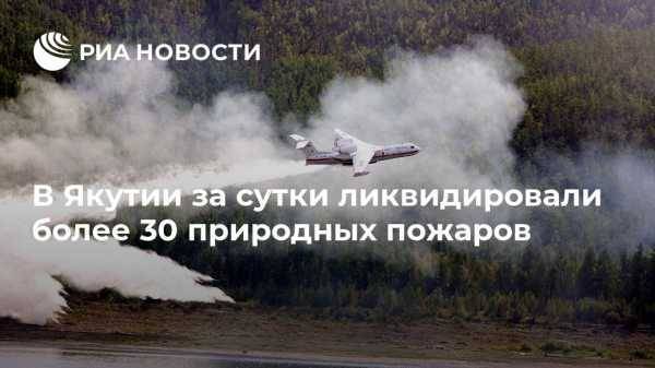 В Якутии за сутки ликвидировали более 30 природных пожаров