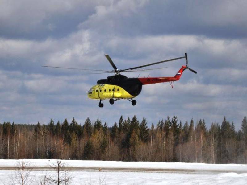 В Utair назвали причину жёсткой посадки вертолёта Ми-8 в Якутии