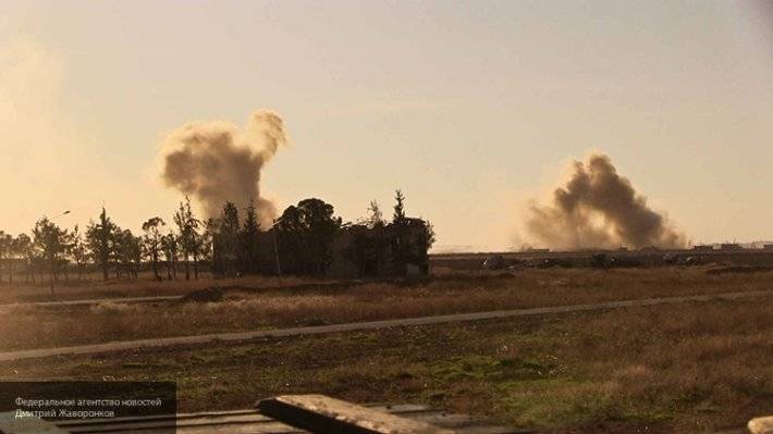 Удар ВКС РФ по танку боевиков в Хаме попало на видео