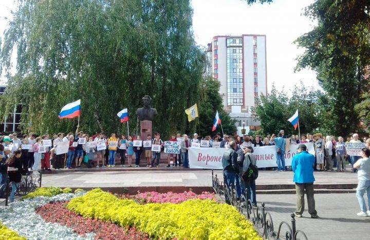 Более 50 воронежцев пришли на пикет в поддержку свободных выборов - Новости Воронежа