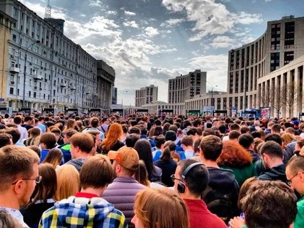 Количество участников акции в Москве превысило 47 тысяч