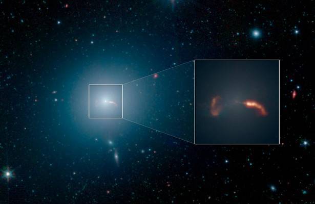 Астрономы подробно изучили струю, вырывающуюся из ядра галактики Мессье-87