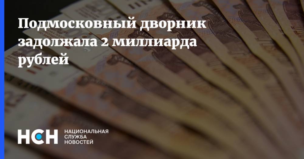 Подмосковный дворник задолжала 2 миллиарда рублей