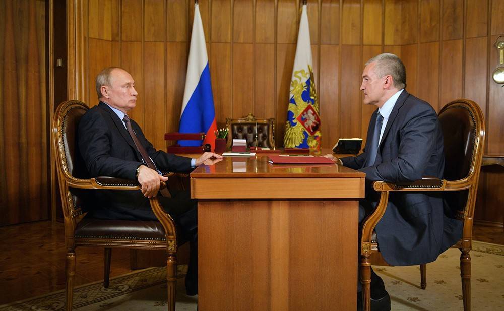 Глава Крыма доложил Путину об успехах региона