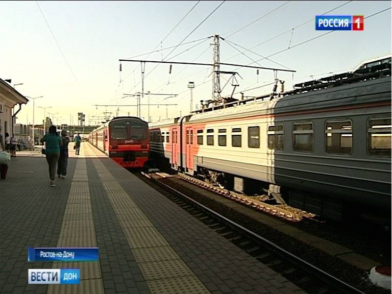 На маршрут Ростов - Таганрог - Ростов сегодня вышли дополнительные пригородные поезда