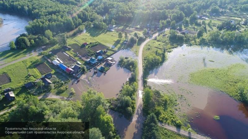 Уровень воды в реке Амур рядом с Хабаровском продолжает расти