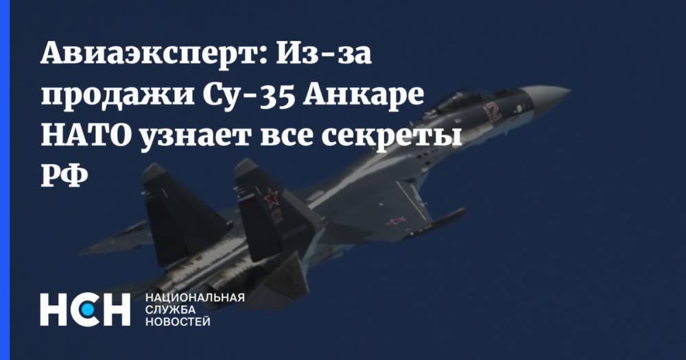 Авиаэксперт: Из-за продажи Су-35 Анкаре НАТО узнает все секреты РФ